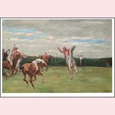 Polo players in Jenisch's Park